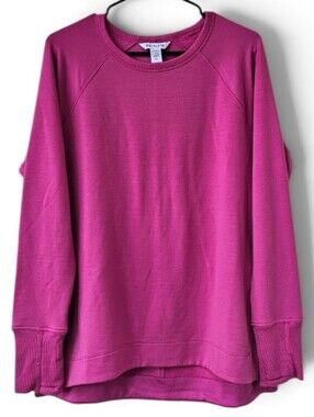 Athleta Coaster Luxe Recover Sweatshirt Womens Pink Size Medium